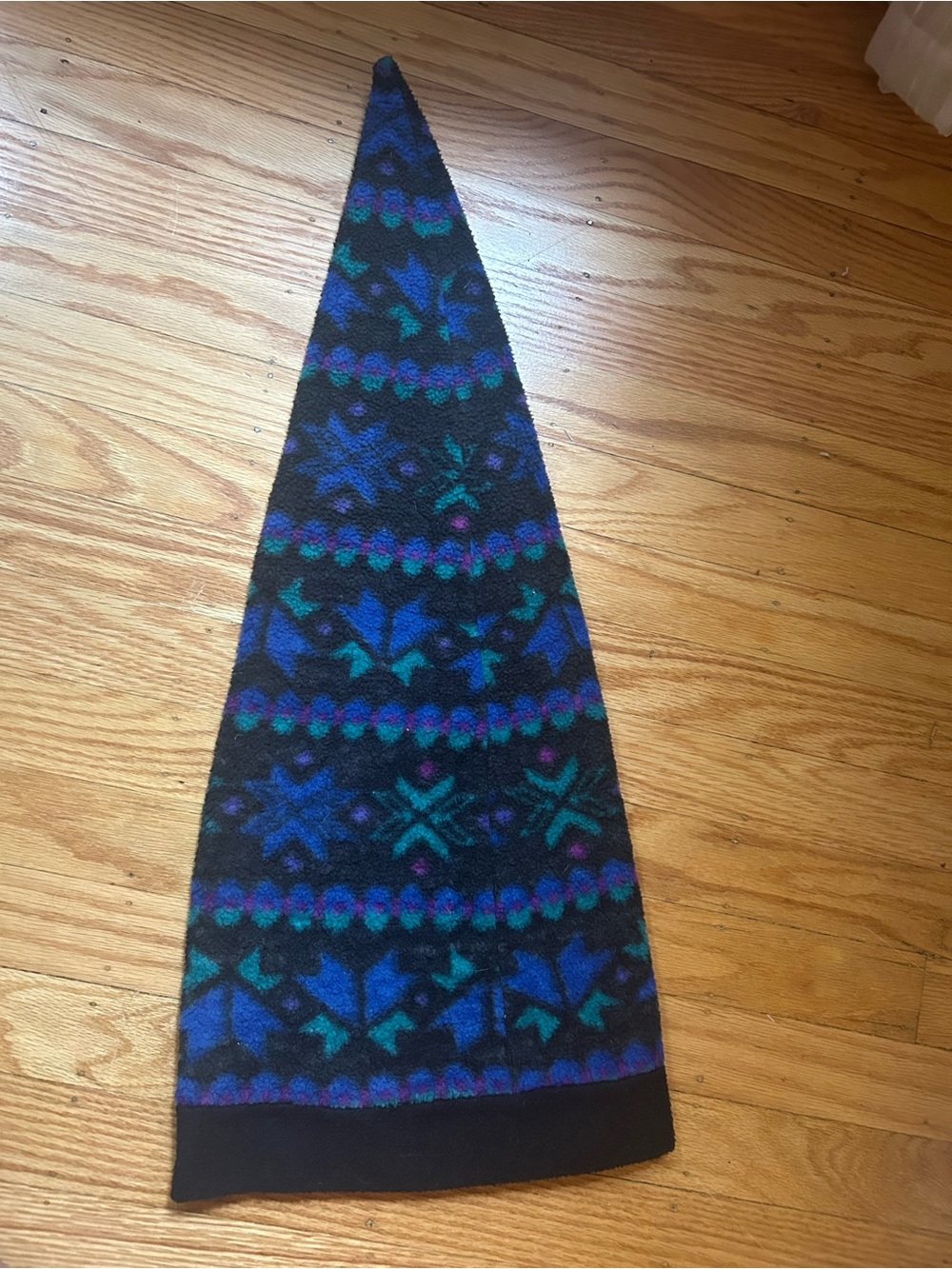 Black & Blue fleece elf hat